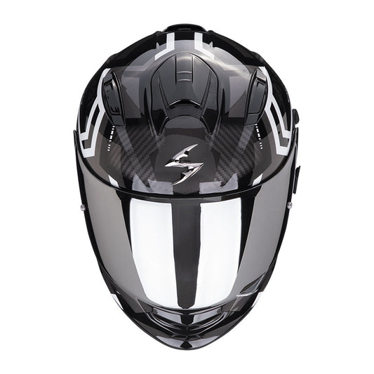 Casco Scorpion Exo 491 Spin Negro/Blanco