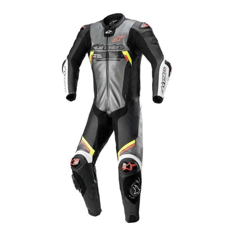 Alpinestars Missile V2 Ignition Tuta Intera  Metal Grey/Black/Yellow/Fluo Red